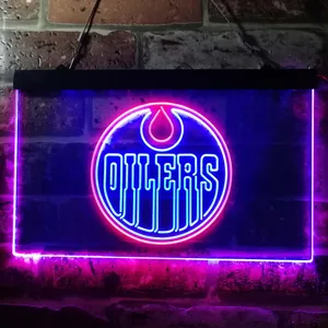 Edmonton Oilers Logo Neon-Like LED Sign