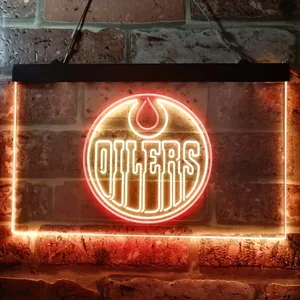 Edmonton Oilers Logo Neon-Like LED Sign