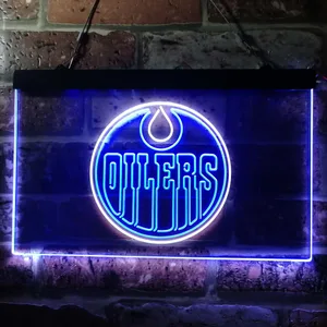 Edmonton Oilers Logo Neon-Like LED Sign