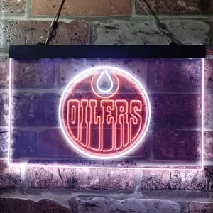 Edmonton Oilers Logo Neon-Like LED Sign