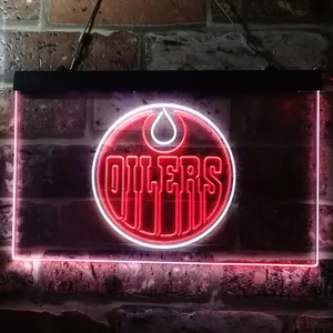 Edmonton Oilers Logo Neon-Like LED Sign