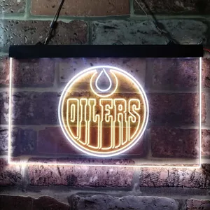 Edmonton Oilers Logo Neon-Like LED Sign