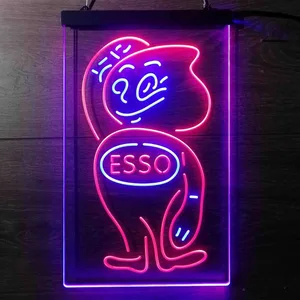 Esso Oil Drop Logo Neon-Like LED Sign