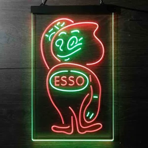 Esso Oil Drop Logo Neon-Like LED Sign