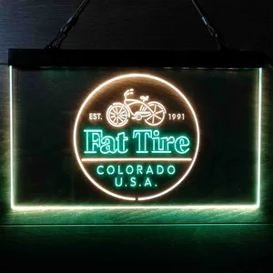 Fat Tire Logo Neon-Like LED Sign