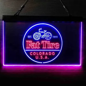 Fat Tire Logo Neon-Like LED Sign