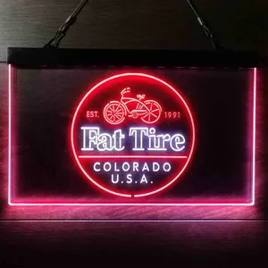 Fat Tire Logo Neon-Like LED Sign