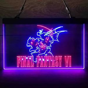 Final Fantasy VI Neon-Like LED Sign
