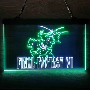Final Fantasy VI Neon-Like LED Sign