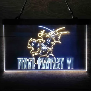 Final Fantasy VI Neon-Like LED Sign