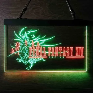 Final Fantasy XIV Banner Neon-Like LED Sign