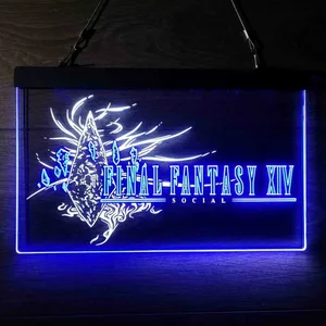 Final Fantasy XIV Banner Neon-Like LED Sign