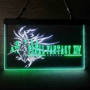 Final Fantasy XIV Banner Neon-Like LED Sign