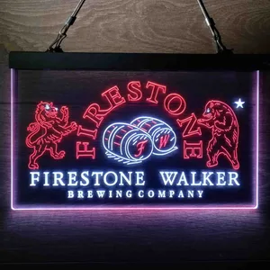 Firestone Walker Brewing Company Vintage Neon-Like LED Sign