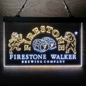 Firestone Walker Brewing Company Vintage Neon-Like LED Sign