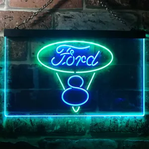 Ford Classic V8 Neon-Like LED Sign