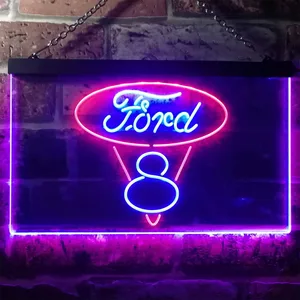 Ford Classic V8 Neon-Like LED Sign