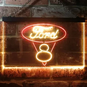 Ford Classic V8 Neon-Like LED Sign