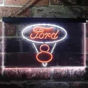 Ford Classic V8 Neon-Like LED Sign