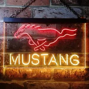 Ford Mustang Horse 2 Neon-Like LED Sign