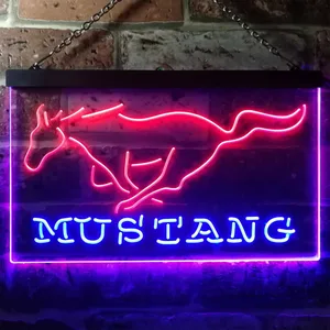 Ford Mustang Horse Neon-Like LED Sign