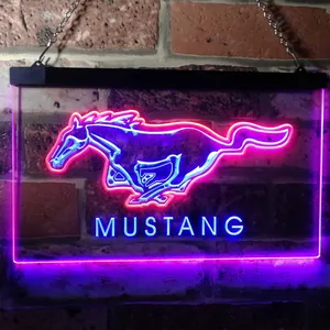 Ford Mustang Neon-Like LED Sign