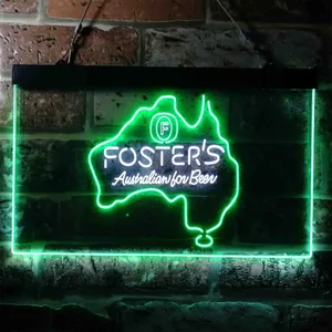 Foster's Australian Map Neon-Like LED Sign