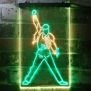 Freddie Mercury Queen Neon-Like LED Sign