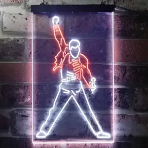 Freddie Mercury Queen Neon-Like LED Sign