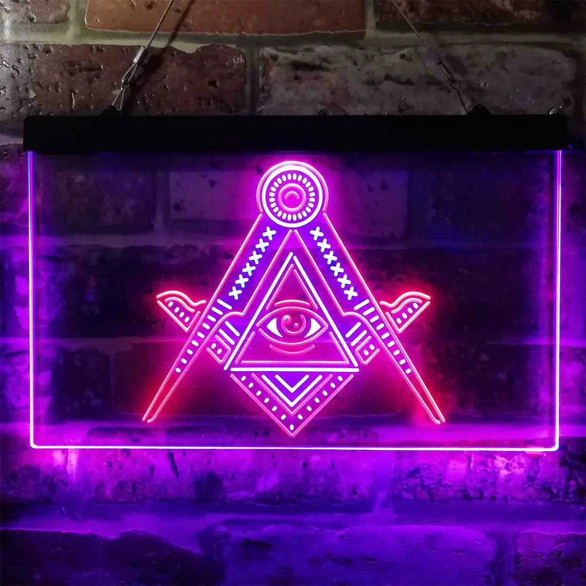 Freemasonry All Seeing Eye Neon-Like LED Sign