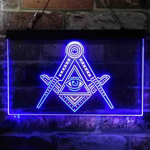Freemasonry All Seeing Eye Neon-Like LED Sign
