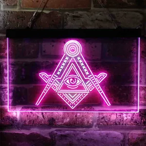 Freemasonry All Seeing Eye Neon-Like LED Sign