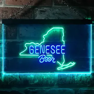 Genesee Beer Map 1 Neon-Like LED Sign