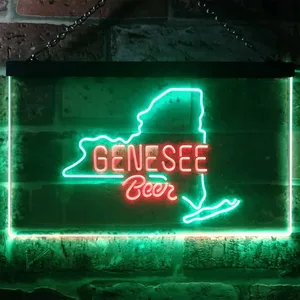 Genesee Beer Map 1 Neon-Like LED Sign