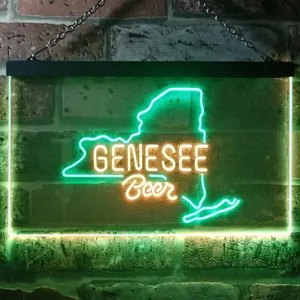 Genesee Beer Map 1 Neon-Like LED Sign