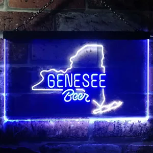 Genesee Beer Map 1 Neon-Like LED Sign