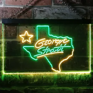 George Strait Name Neon-Like LED Sign