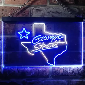 George Strait Name Neon-Like LED Sign