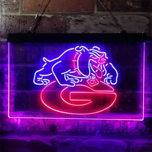 Georgia Bulldogs Logo Neon-Like LED Sign