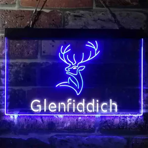 Glenfiddich Whisky Logo Neon-Like LED Sign