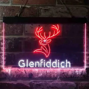 Glenfiddich Whisky Logo Neon-Like LED Sign