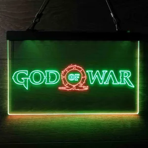 God Of War Banner Neon-Like LED Sign