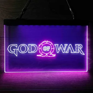 God Of War Banner Neon-Like LED Sign