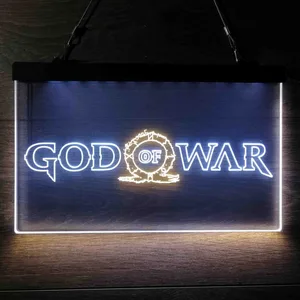 God Of War Banner Neon-Like LED Sign