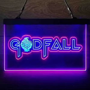 Godfall Logo Neon-Like LED Sign