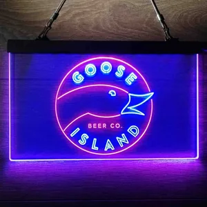 Goose Island Beer Co. Logo Neon-Like LED Sign