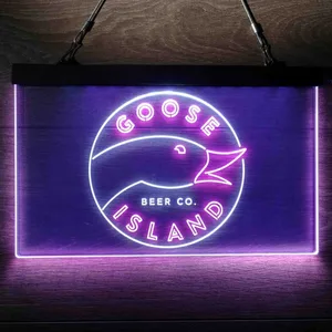 Goose Island Beer Co. Logo Neon-Like LED Sign