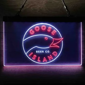 Goose Island Beer Co. Logo Neon-Like LED Sign