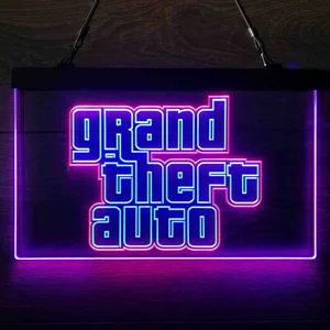 Grand Theft Auto Neon-Like LED Sign