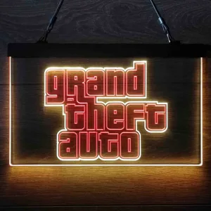Grand Theft Auto Neon-Like LED Sign